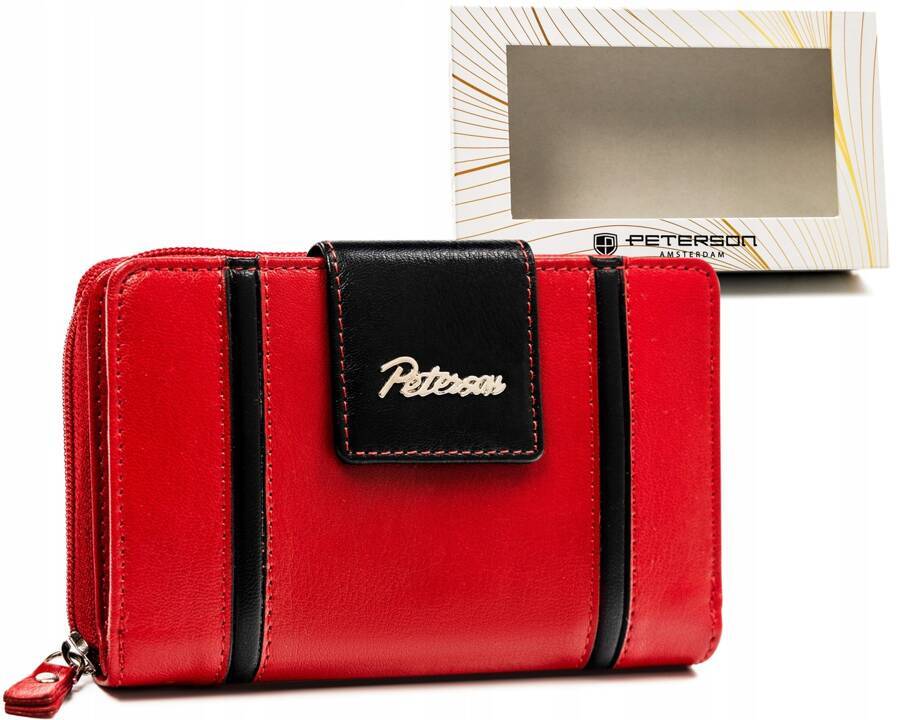 Leather wallet RFID PETERSON PTN KA-27