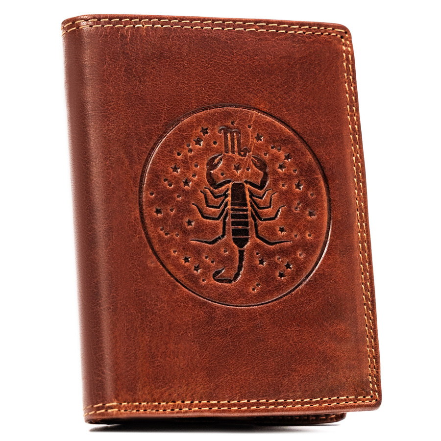 Leather wallet RFID PETERSON PTN N4-EBS