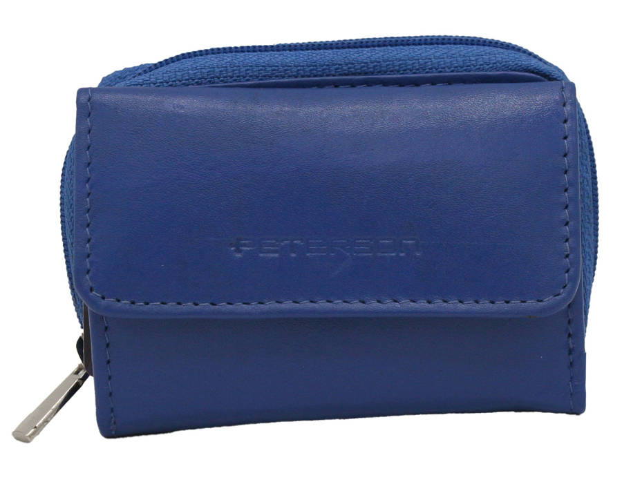 Leather wallet RFID PETERSON PTN RD-210-MCL