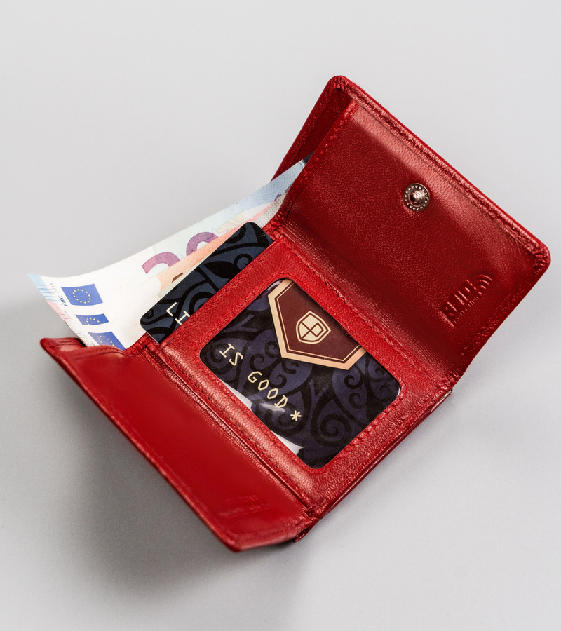 Leather wallet RFID PETERSON PTN RD-25-GCL 