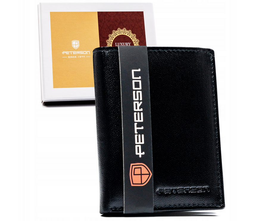 Leather wallet RFID PETERSON PTN RD-290-GCL