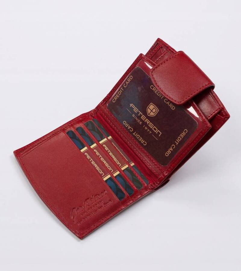 Leather wallet RFID PETERSON PTN RD-314-GCL-M