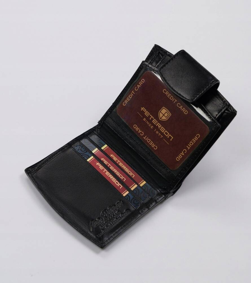 Leather wallet RFID PETERSON PTN RD-314-GCL-M