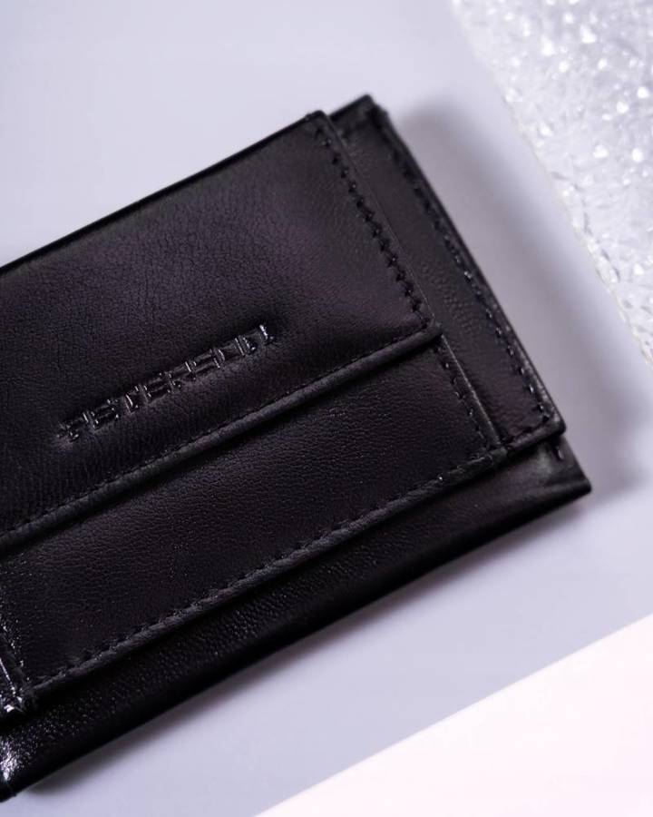 Leather wallet RFID PETERSON PTN RD-AL5617-GCL