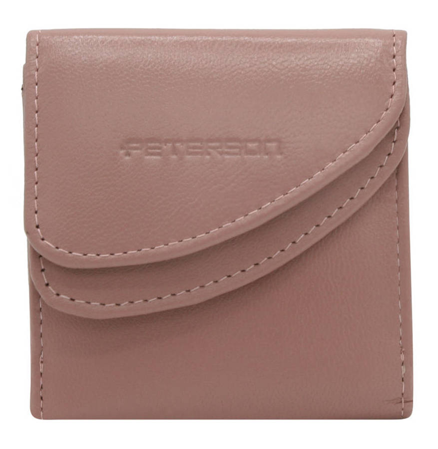 Leather wallet RFID PETERSON PTN RD-N08G-GCL