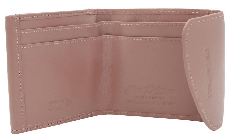 Leather wallet RFID PETERSON PTN RD-N08G-GCL