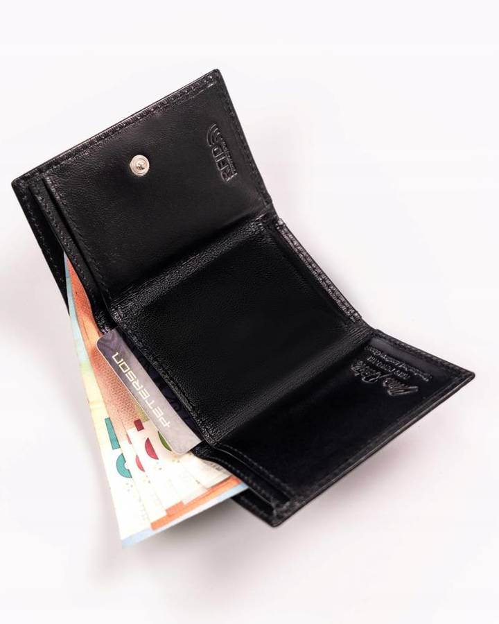 Leather wallet RFID PETERSON PTN RD-SWZX-86-GCL