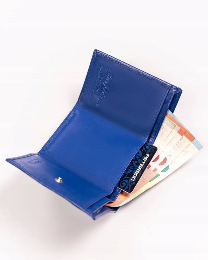 Leather wallet RFID PETERSON PTN RD-SWZX-86-MCL