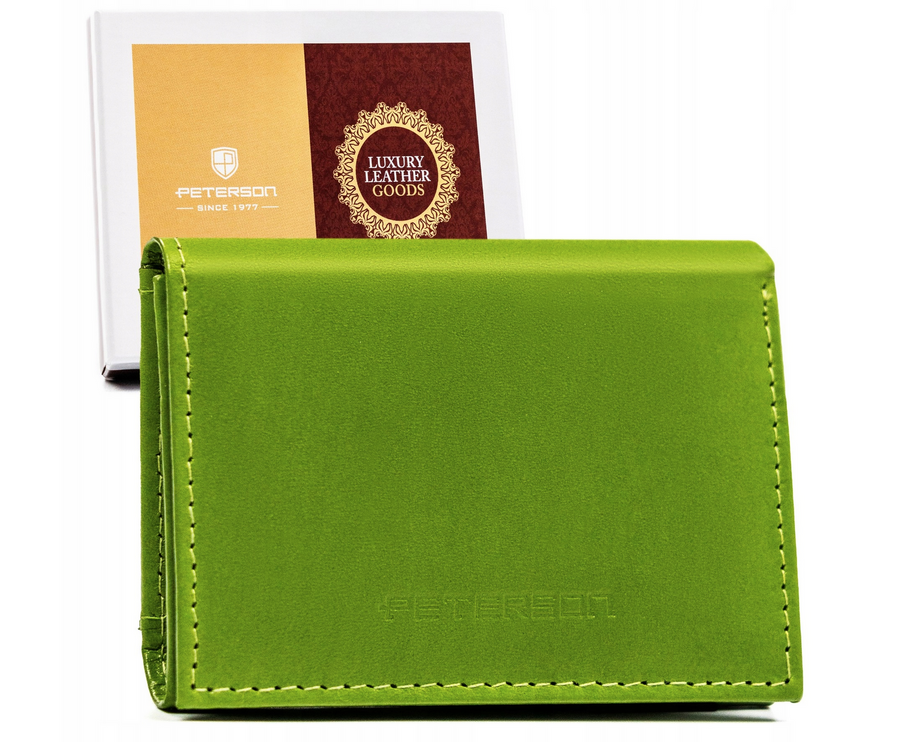 Leather wallet RFID PETERSON PTN RD-SWZX-86-MCL