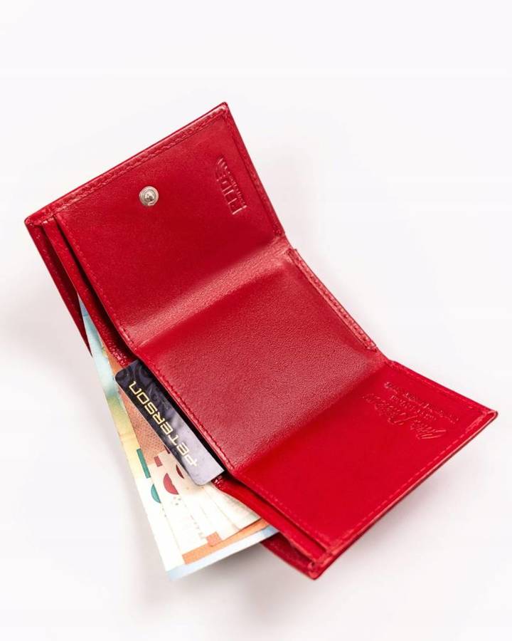 Leather wallet RFID PETERSON PTN RD-SWZX-86-MCL