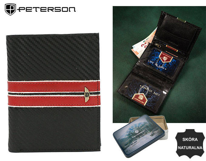 Leather wallet RFID PETERSOn PTN 317 MOTO1