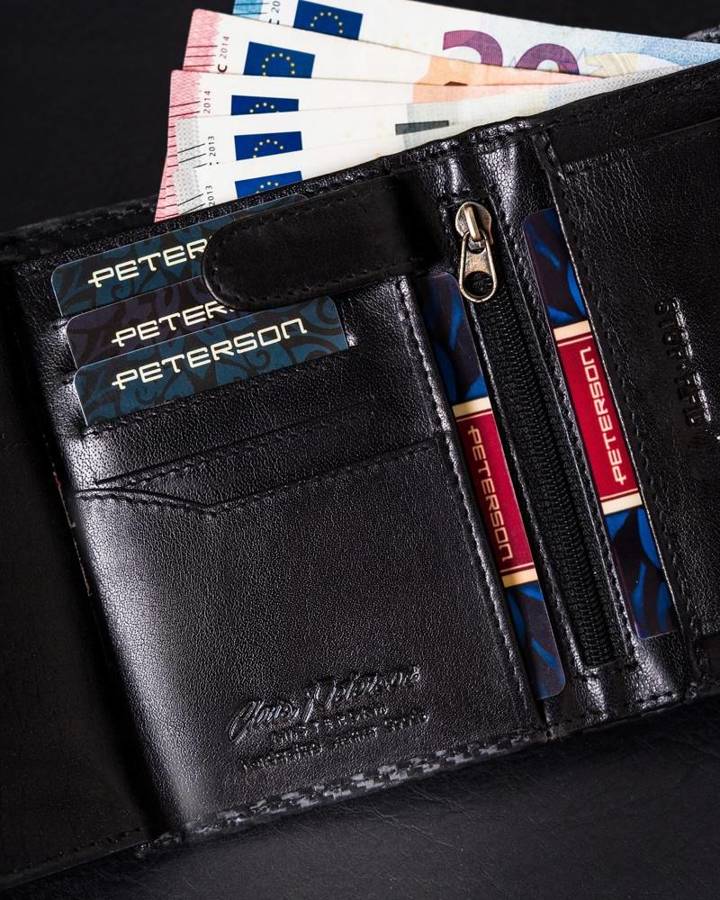 Leather wallet RFID PETERSOn PTN 317 MOTO1