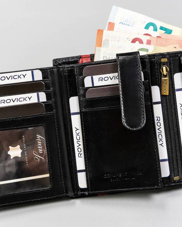 Leather wallet RFID ROVICKY 22313-RVTP