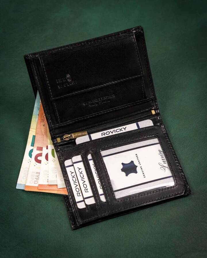 Leather wallet RFID ROVICKY 22314-RVT