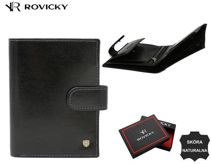 Leather wallet RFID ROVICKY 22314L-RVT