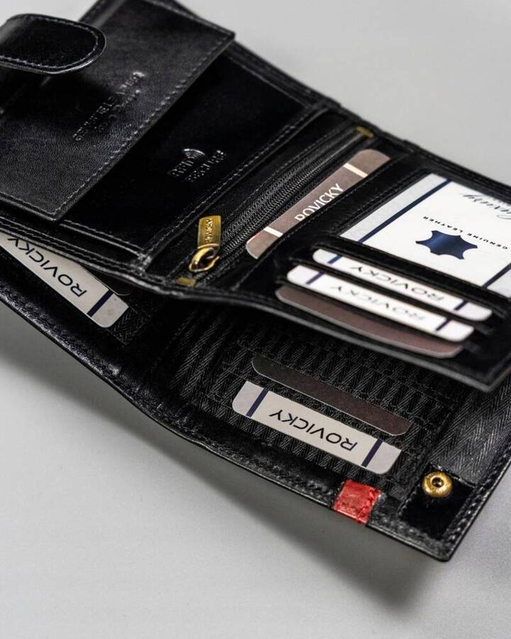 Leather wallet RFID ROVICKY 22314L-RVTP