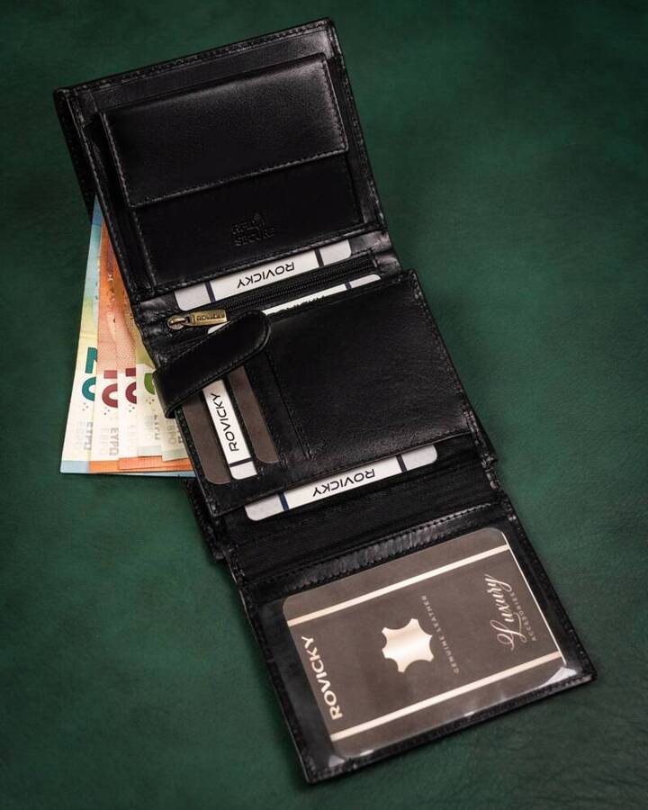 Leather wallet RFID ROVICKY 22316-RVT