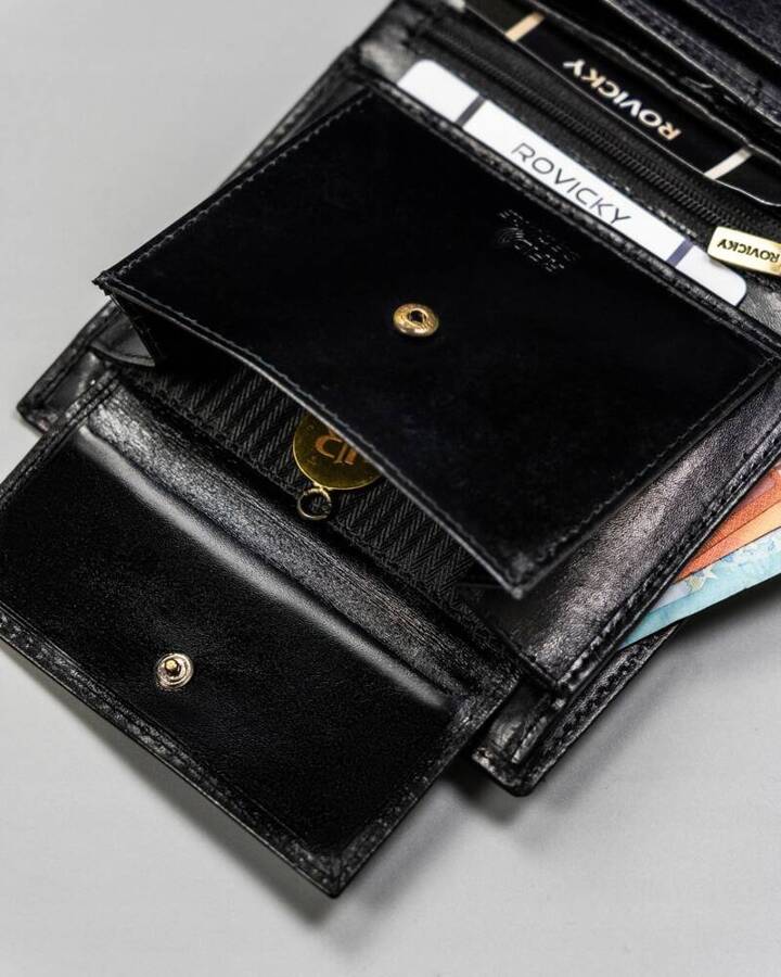 Leather wallet RFID ROVICKY 22316-RVTP