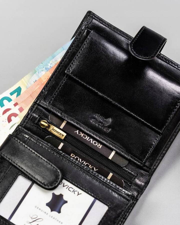 Leather wallet RFID ROVICKY 22316L-RVTP