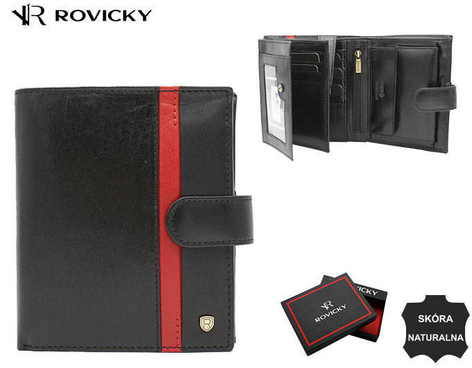 Leather wallet RFID ROVICKY 22316L-RVTP