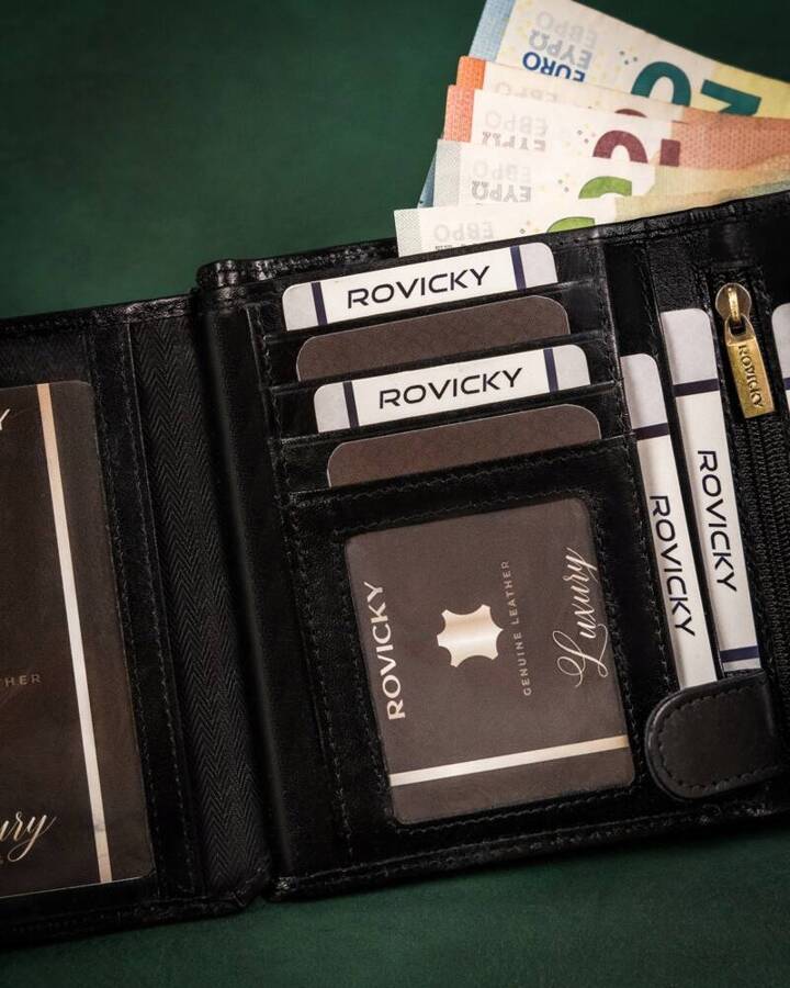 Leather wallet RFID ROVICKY 22317-RVT