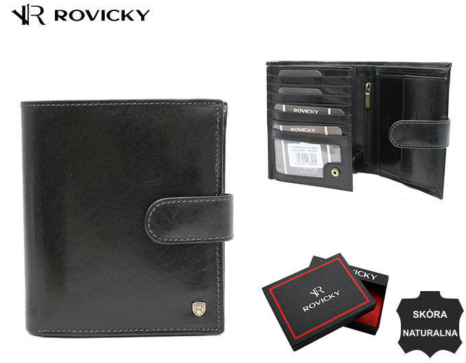 Leather wallet RFID ROVICKY 22317L-RVT