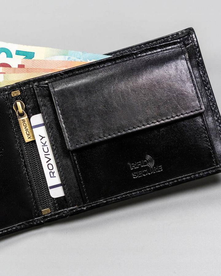 Leather wallet RFID ROVICKY 22319-RVTP