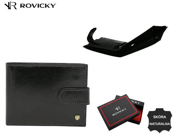 Leather wallet RFID ROVICKY 22319L-RVT