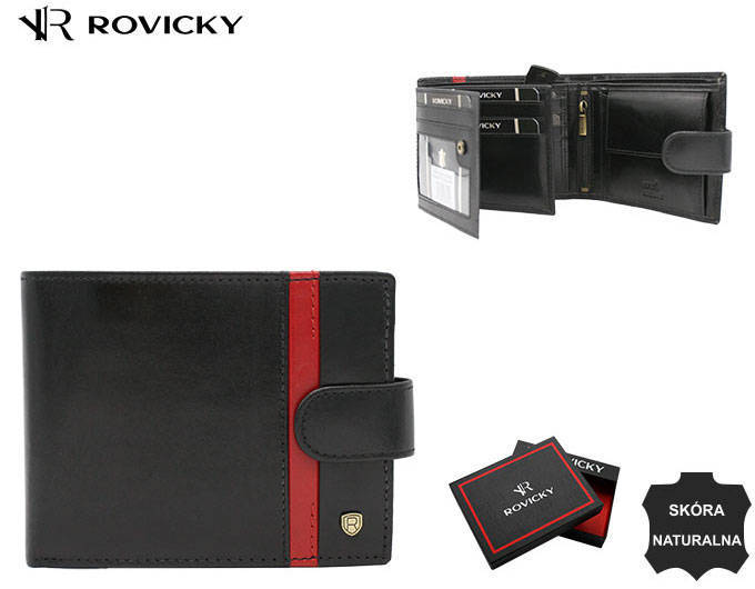 Leather wallet RFID ROVICKY 22320L-RVTP