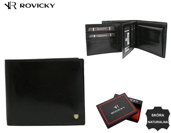 Leather wallet RFID ROVICKY 22321-VT-RVT