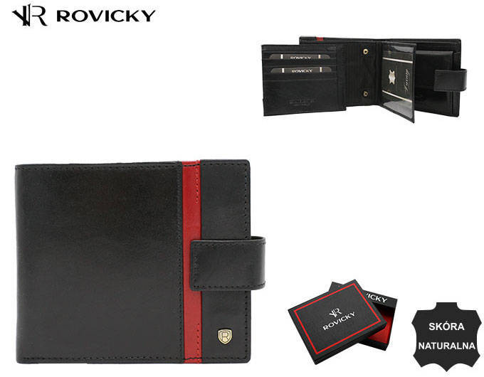 Leather wallet RFID ROVICKY 22321L-RVTP