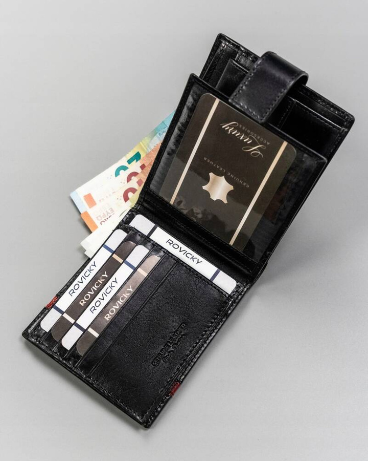 Leather wallet RFID ROVICKY 22321L-RVTP