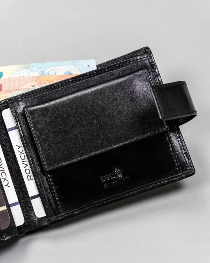 Leather wallet RFID ROVICKY 22321L-RVTP