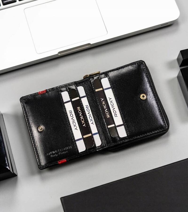 Leather wallet RFID ROVICKY 22322-RVTP