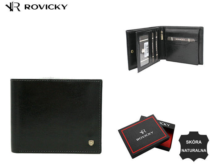 Leather wallet RFID ROVICKY 22323-VT-RVT