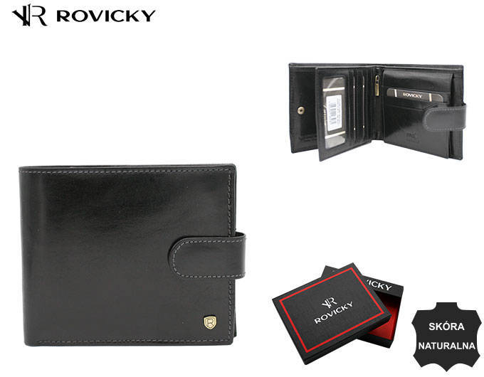 Leather wallet RFID ROVICKY 22323L-RVT