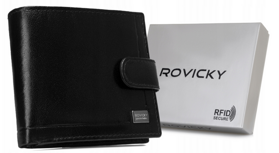 Leather wallet RFID ROVICKY CPR-022-BAR