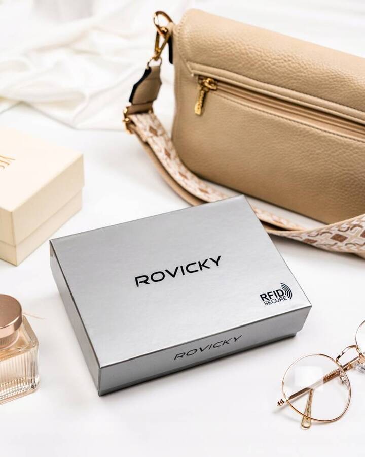 Leather wallet RFID ROVICKY CPR-123-BAR