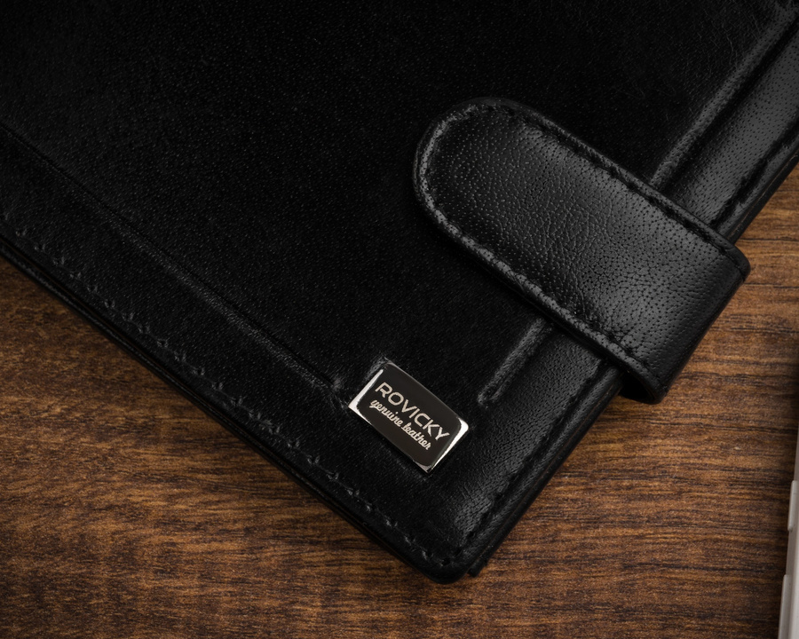 Leather wallet RFID ROVICKY CPR-992L-BAR