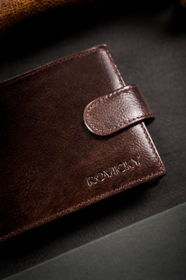 Leather wallet RFID ROVICKY N61L-RPVT-BL