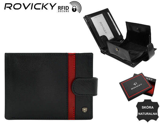 Leather wallet RFID ROVICKY N61L-RVTP