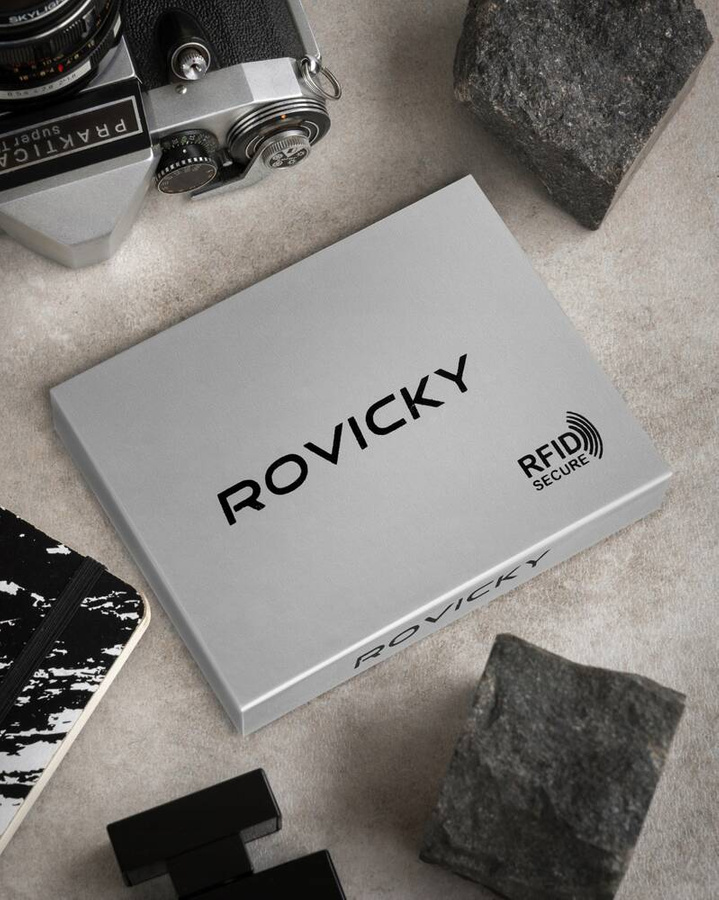 Leather wallet RFID ROVICKY PC-104L-BAR