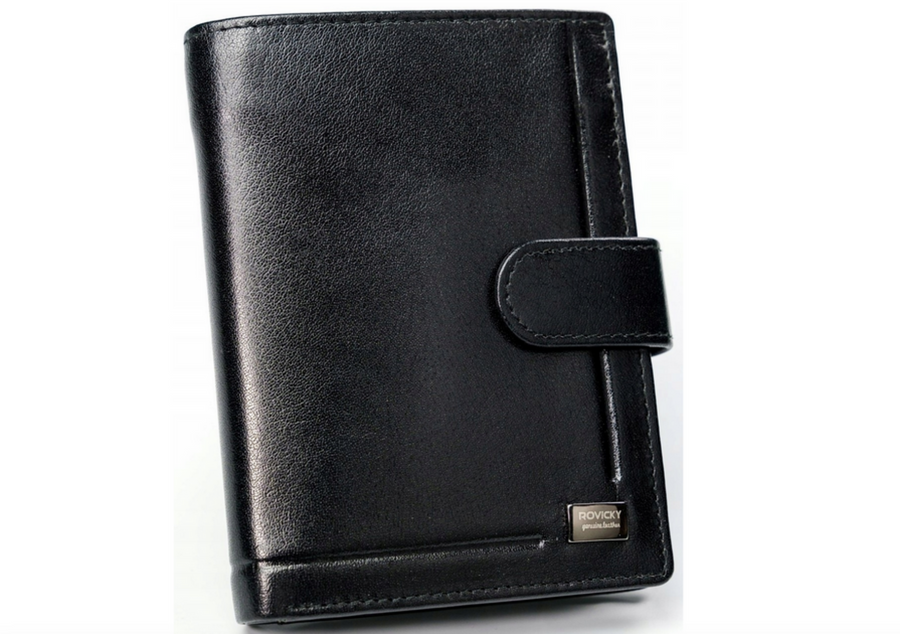 Leather wallet RFID ROVICKY PC-104L-BAR