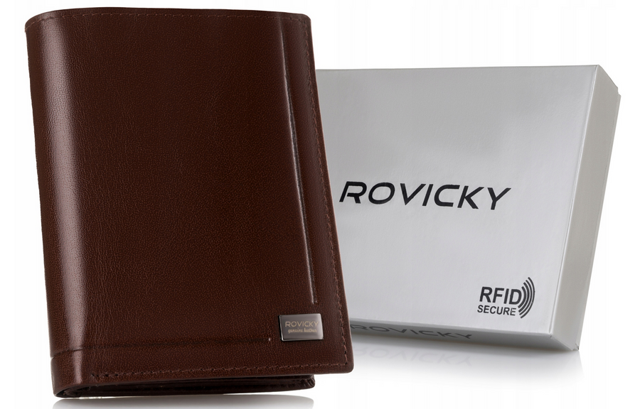 Leather wallet RFID ROVICKY PC-105-BAR