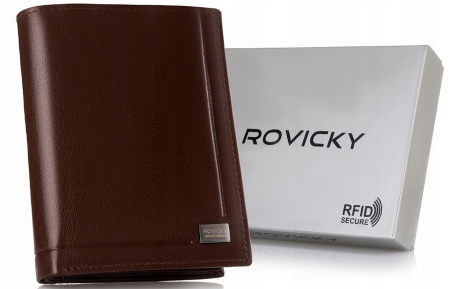 Leather wallet RFID ROVICKY PC-105-BAR