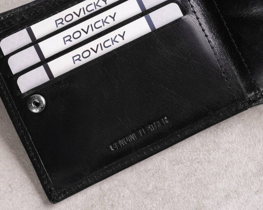 Leather wallet RFID ROVICKY PC-107-BAR-2519