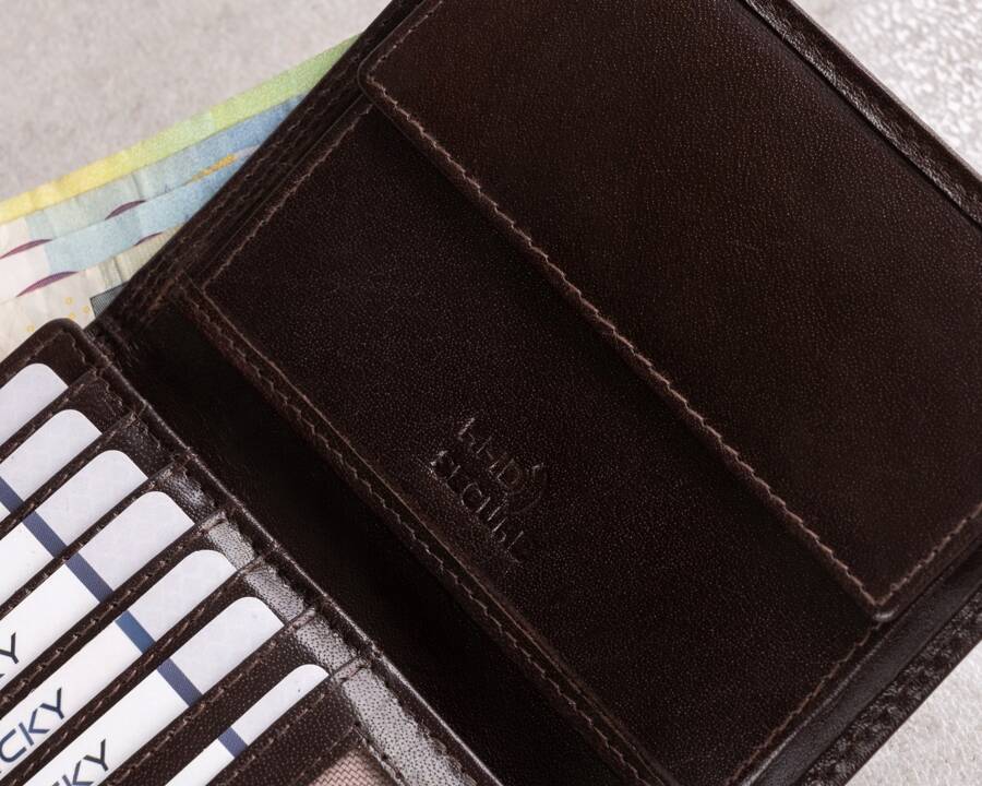 Leather wallet RFID ROVICKY PC-108-BAR