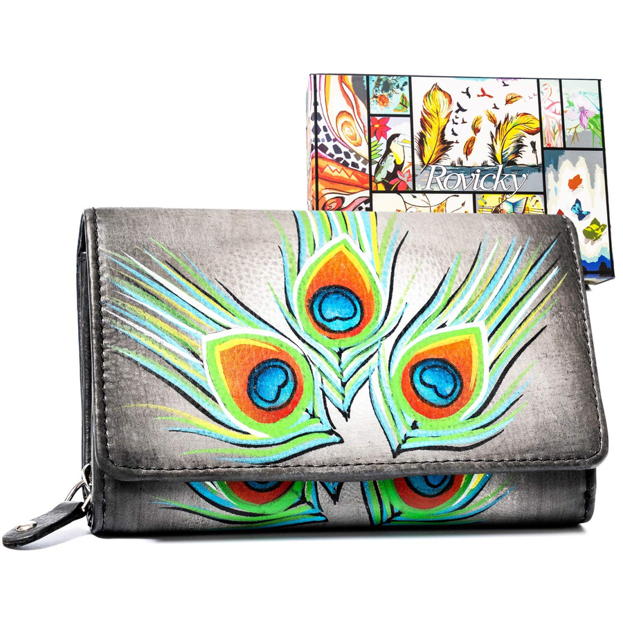 Leather wallet RFID ROVICKY R-N0493-ART