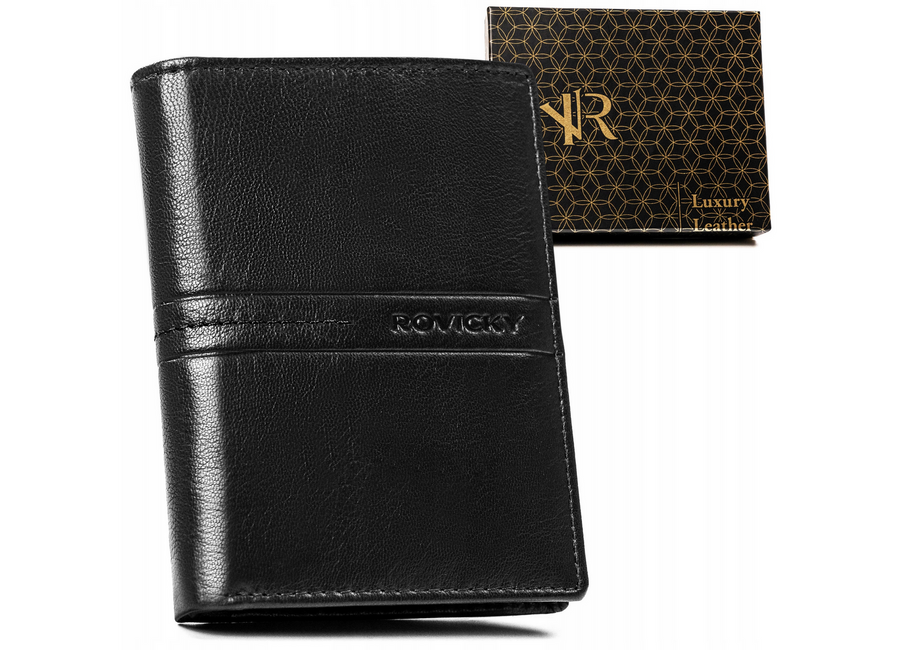 Leather wallet RFID ROVICKY R-N4-GAT