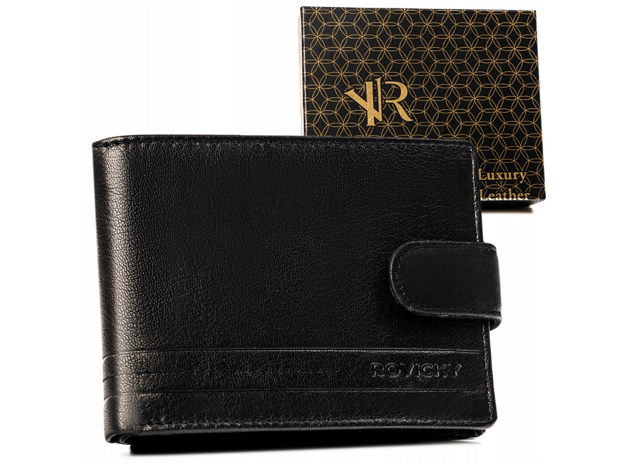 Leather wallet RFID ROVICKY R-N992L-GAT